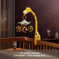 Baby giraffe toy with projector night light 