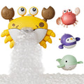 Bath toy crab with automatic bubble maker for toddlers' bath time
