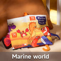 Farm, marine animal, dinosaur cloth book for baby's sensory play