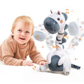 Newborn visual stimulation toy featuring black and white flash cards
