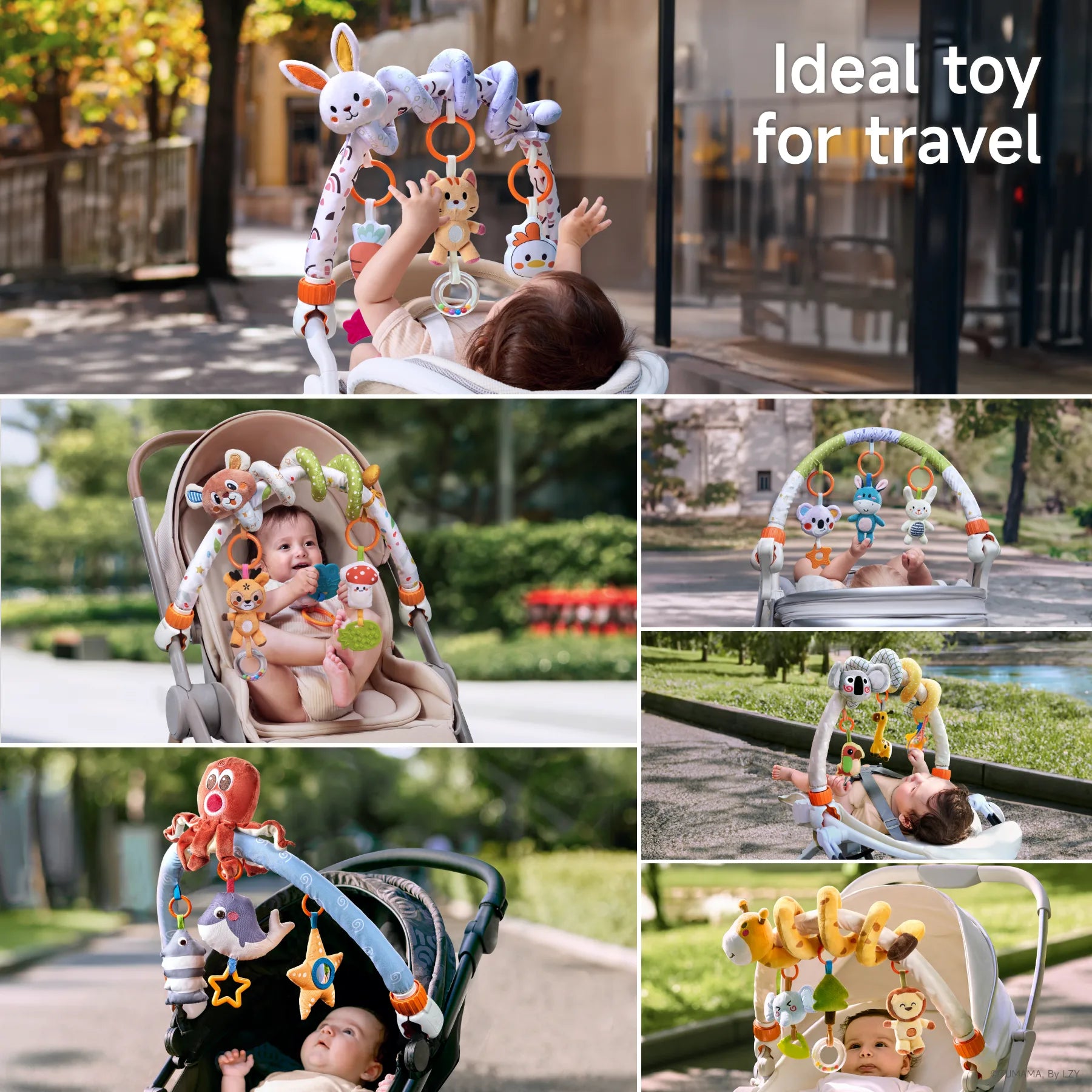 baby stroller arch toy Baby Stroller Arch & Spiral Stroller Toy Set