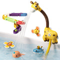Water slide giraffe bathtub pump for 18-month-olds