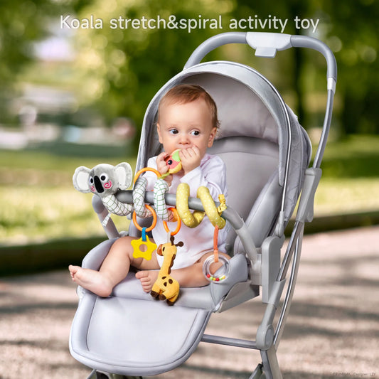 koala giraffe bird arch stroller baby toy spiral activity toy