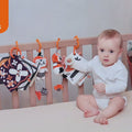 Baby-plays-with-mother-in-stroller-with-high-contrast-black-and-white-hanging-toy