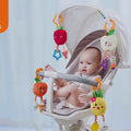 Baby-chews-and-plays-with-the-hanging-fruit-rattle-set-toys