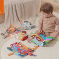 Soft busy tail crinkle cloth book for infant development