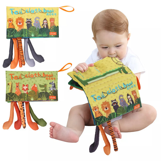 Bebekler için Nontoksik Kumaş Bezi Yumuşak Kitaplar - Crinkle Book