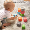 Baby Soft Stacking Blocks Chewing Sensory Toys to educate through entertainment 