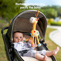 Teething-friendly baby toy for car seat entertainment