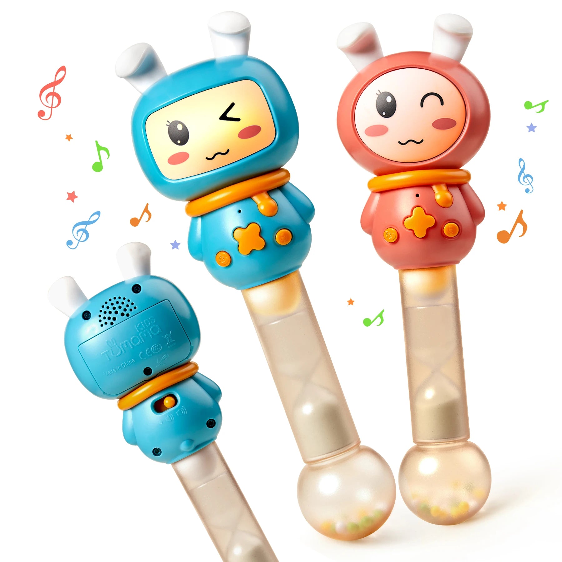 Baby shaker rattle toy musical sound with light - Tumama Kids