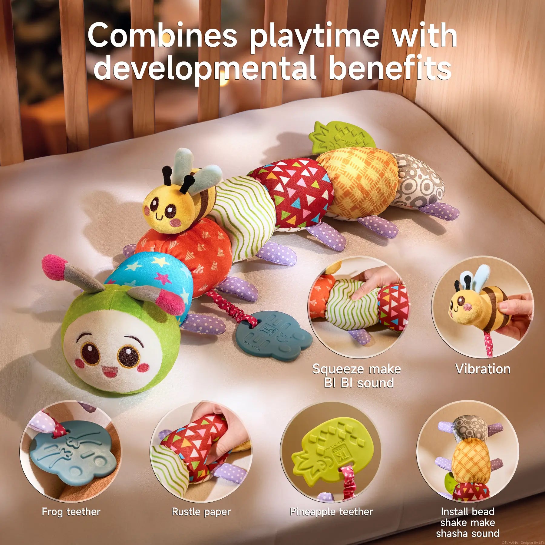 Cute caterpillar stuffed animal - Tumama Kids Cute caterpillar stuffed animal - Tumama Kids