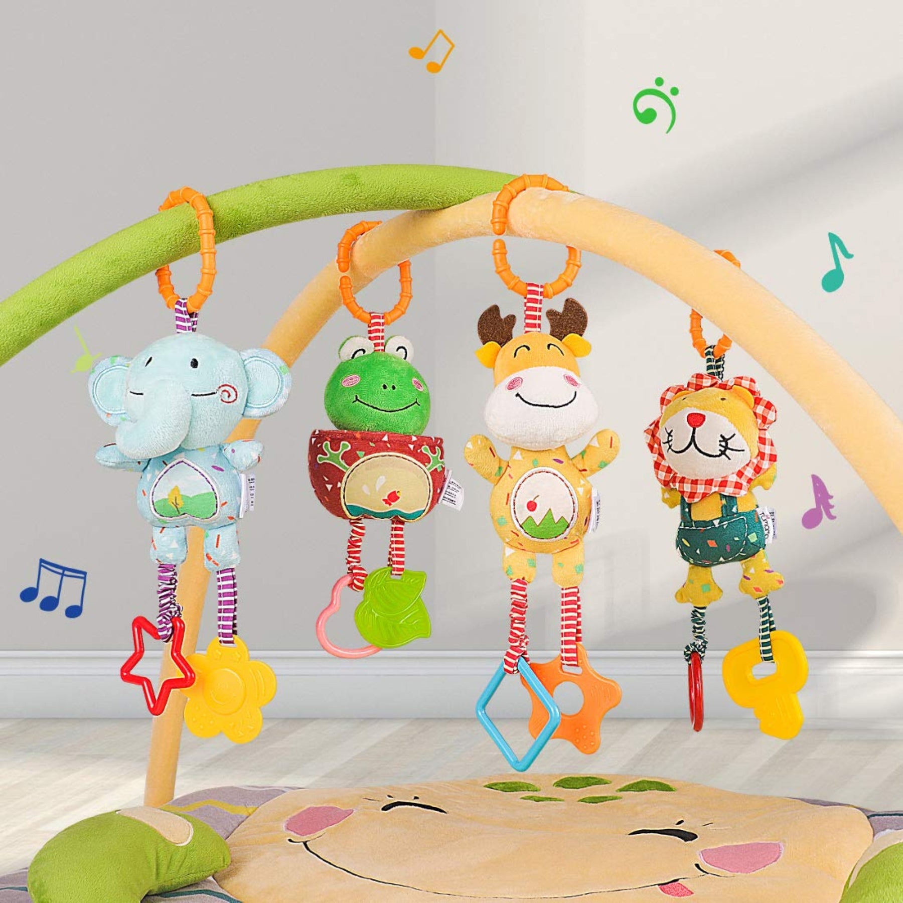 Crib hanging soft baby rattle teething toy Tumama Kids