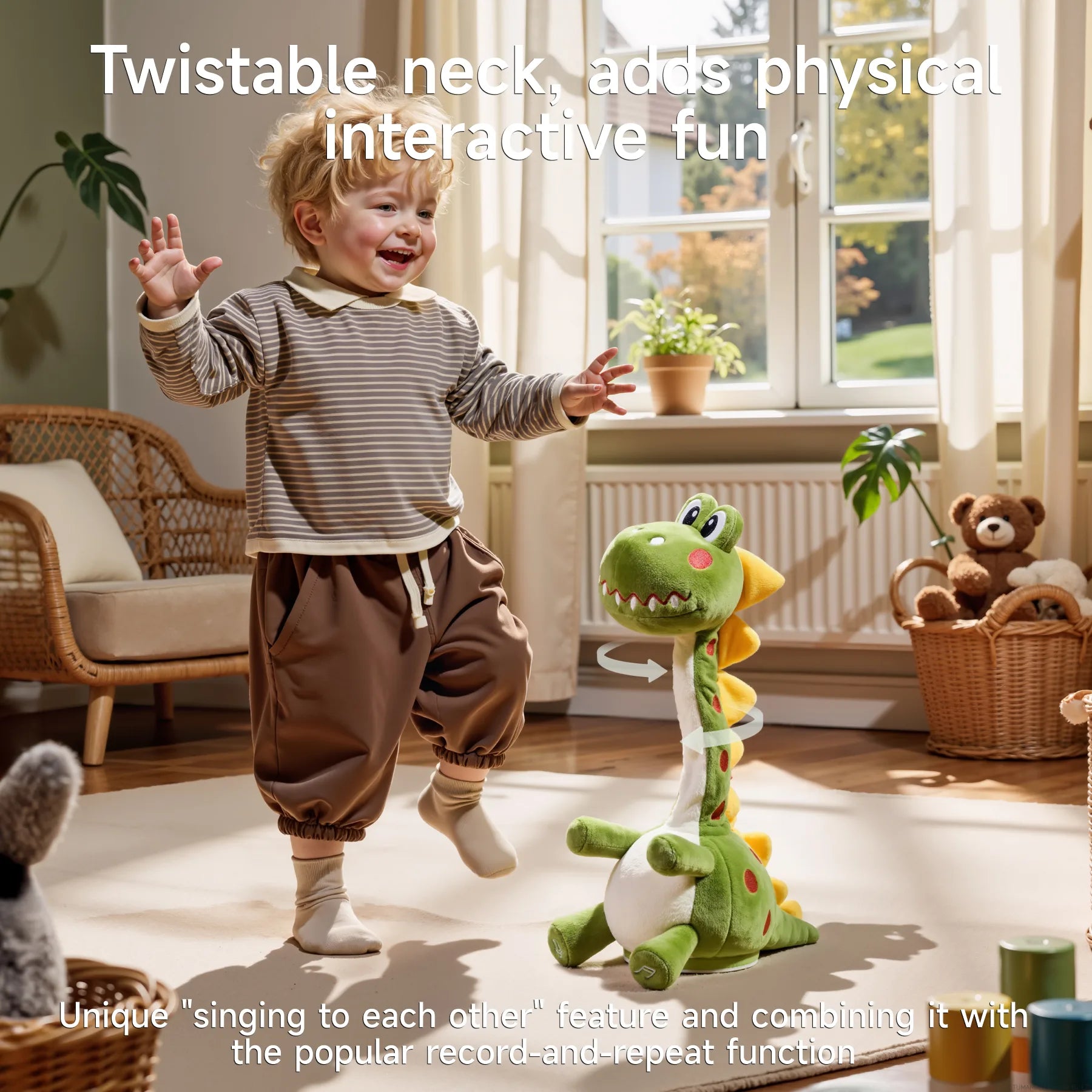 Interactive Dancing Singing Repeater Stuffed Animal Toy - Tumama Kids