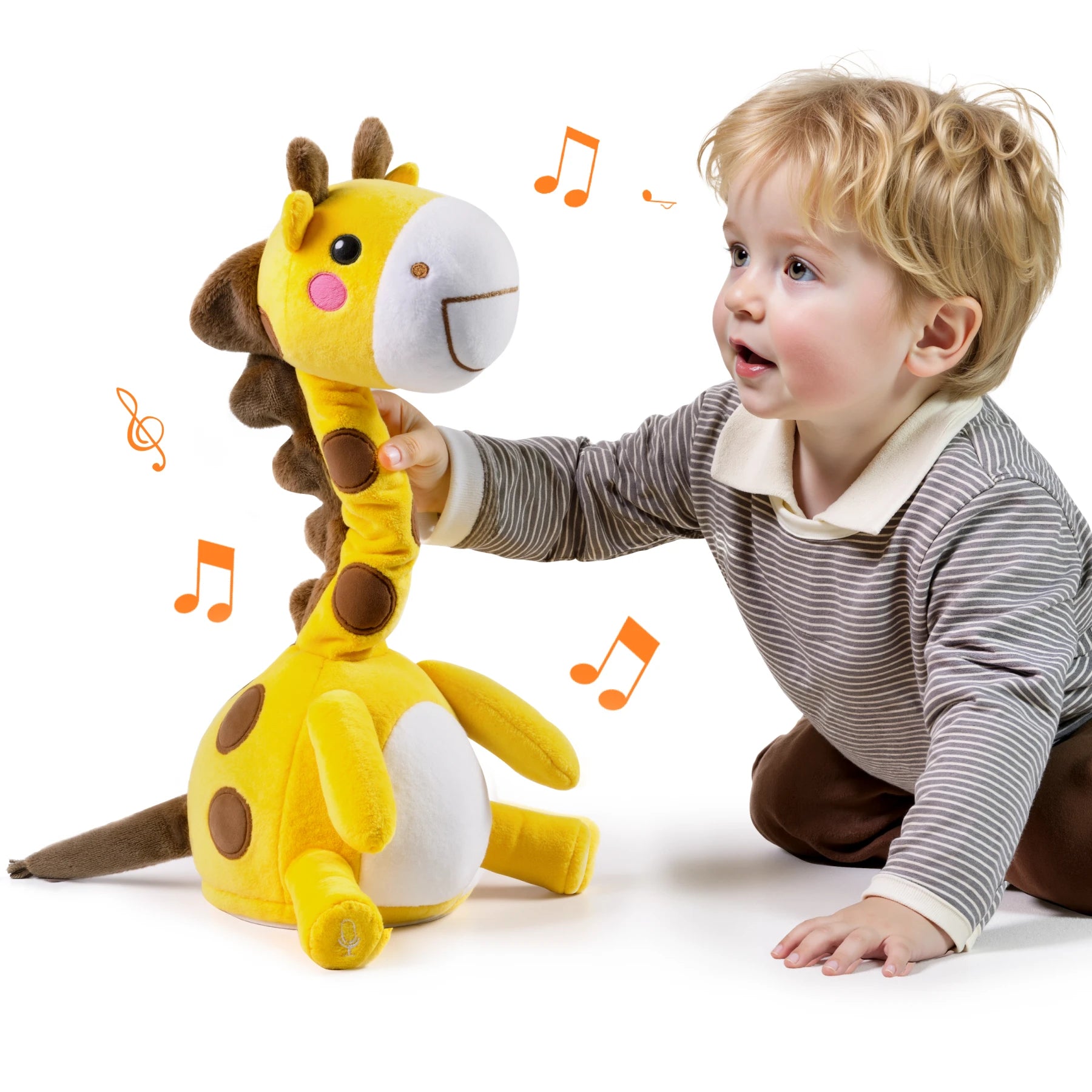 Interactive Dancing Singing Talking Stuffed Animal Toy, Mimicking Twisted Electronic Soft Interactive Plush Toy