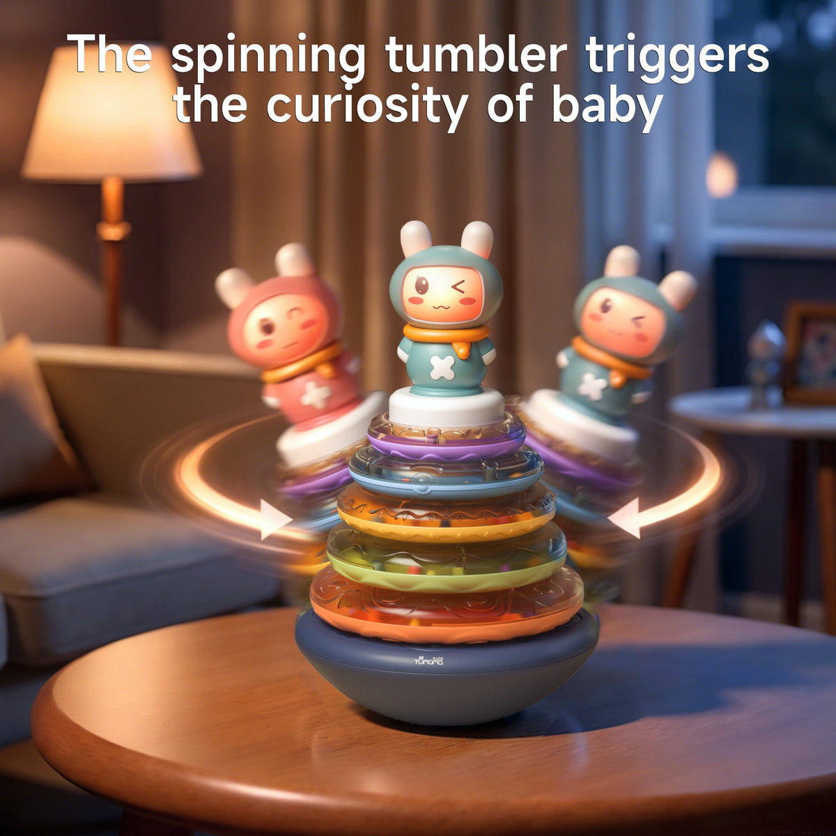 Musical Stacking Rings Toy with Lights – Tumama Kids