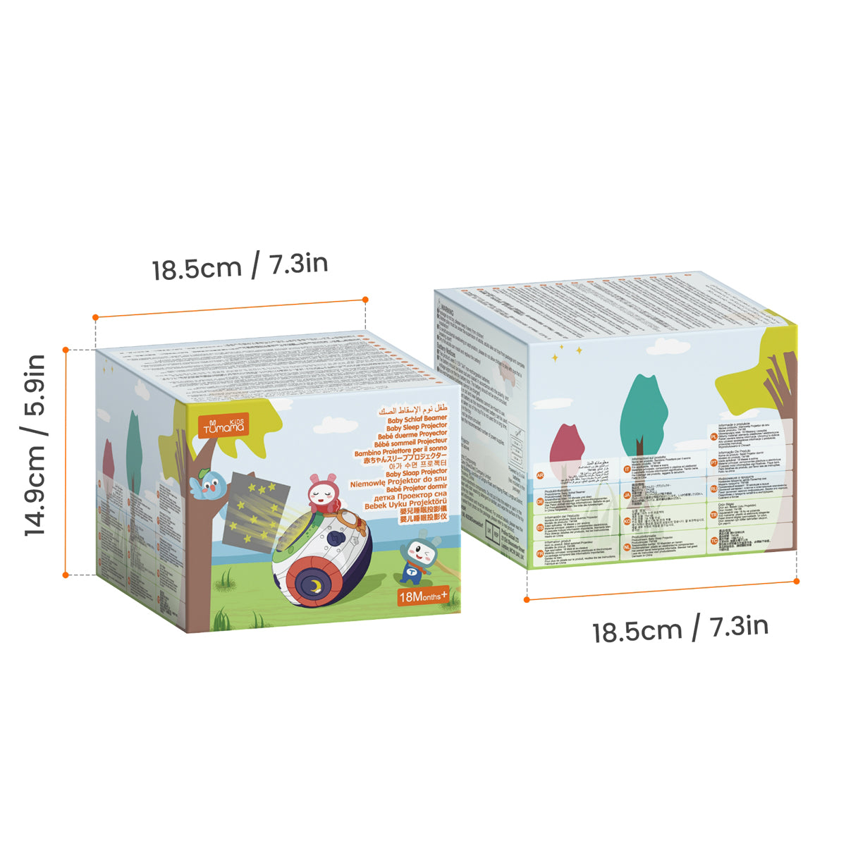 Tumama Kids Baby Night Light Projector with Music Sound Machine & White Noise