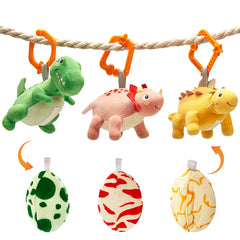 Reversible Dinosaur Egg Hanging Toys for Infant
