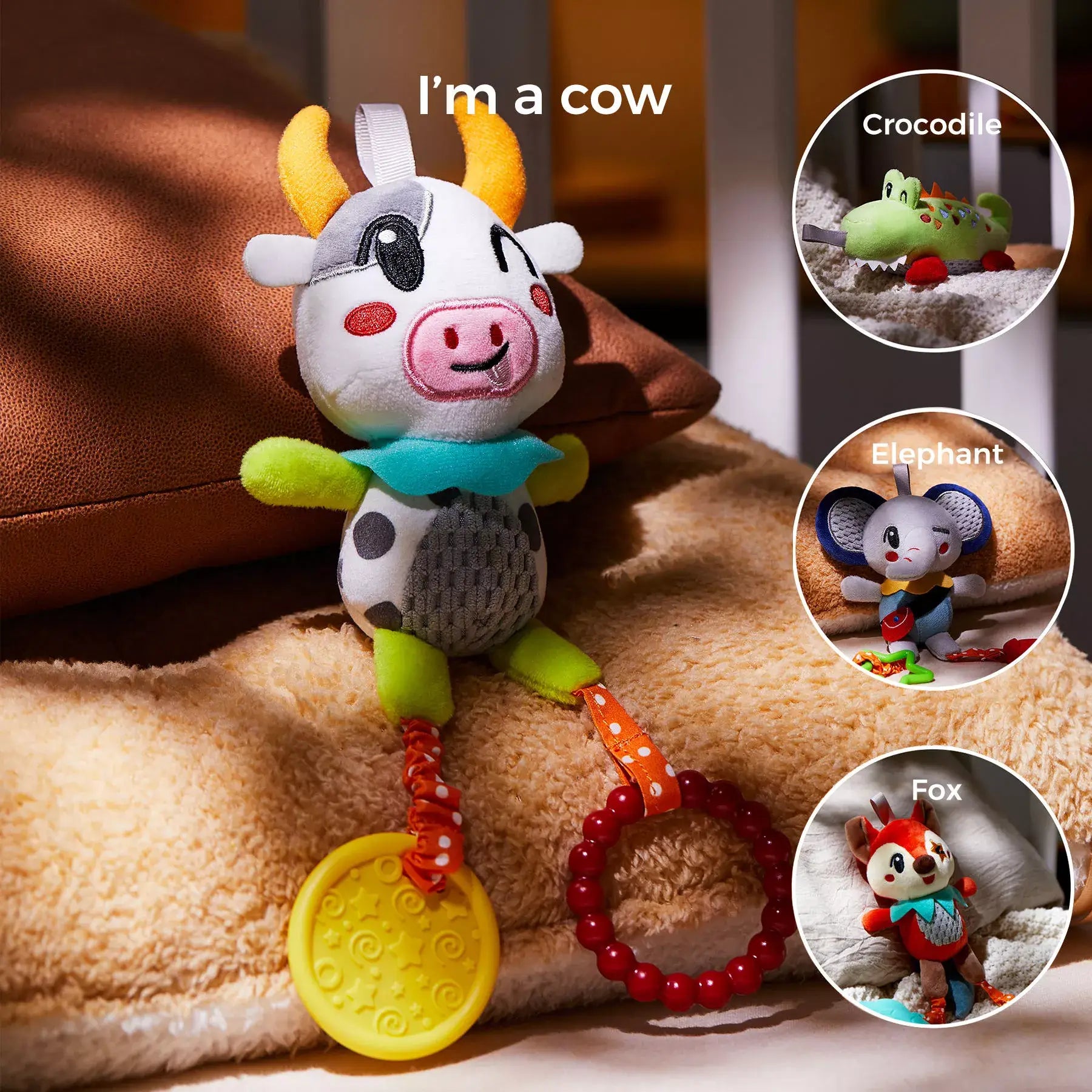 Hanging baby rattle for crib, car seat & stroller - Tumama Kids