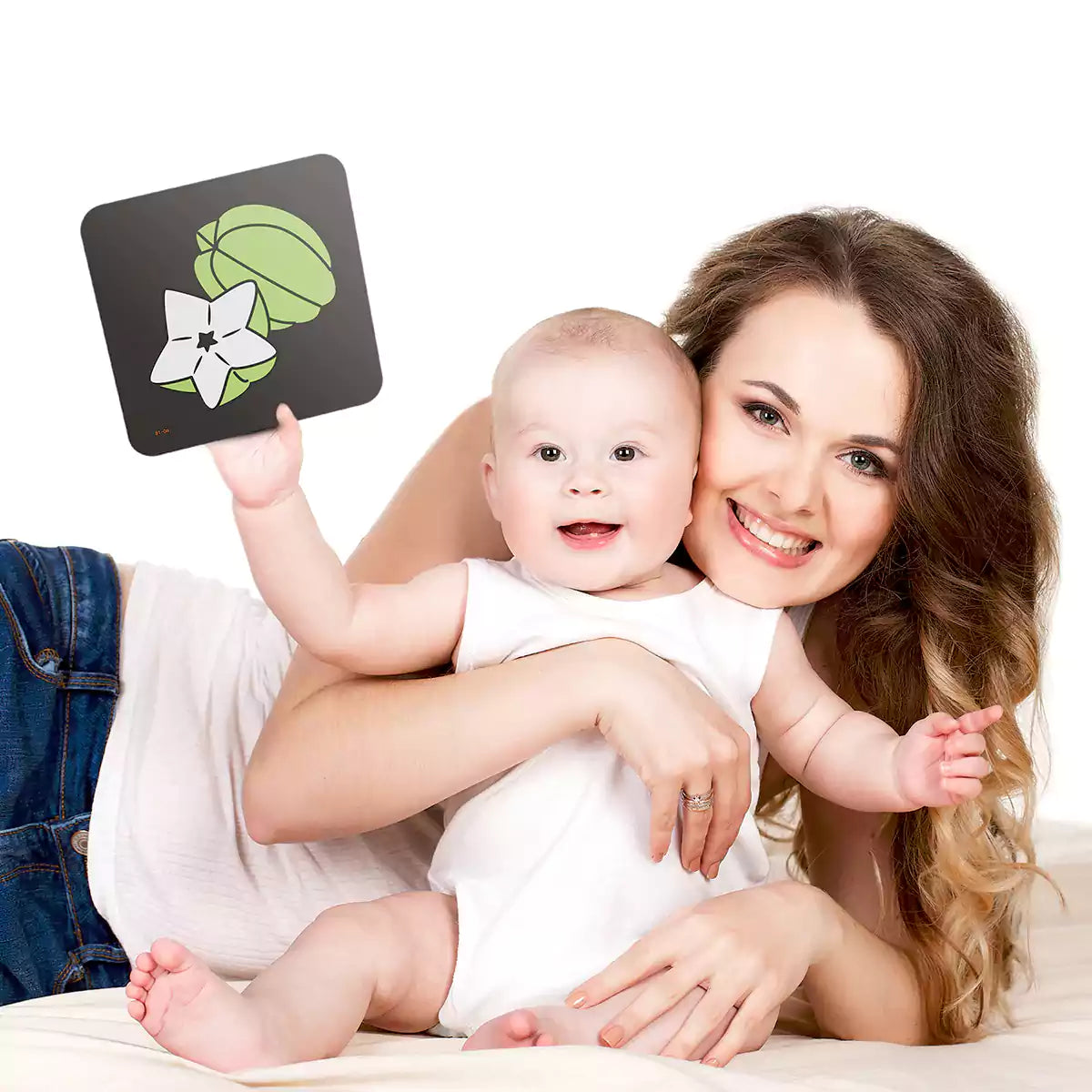 <tc>Conjunto de Cartões de Contraste Elevado a Preto e Branco para Bebés</tc>