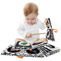 <tc>Livro de pano para bebé em preto e branco de alto contraste</tc>