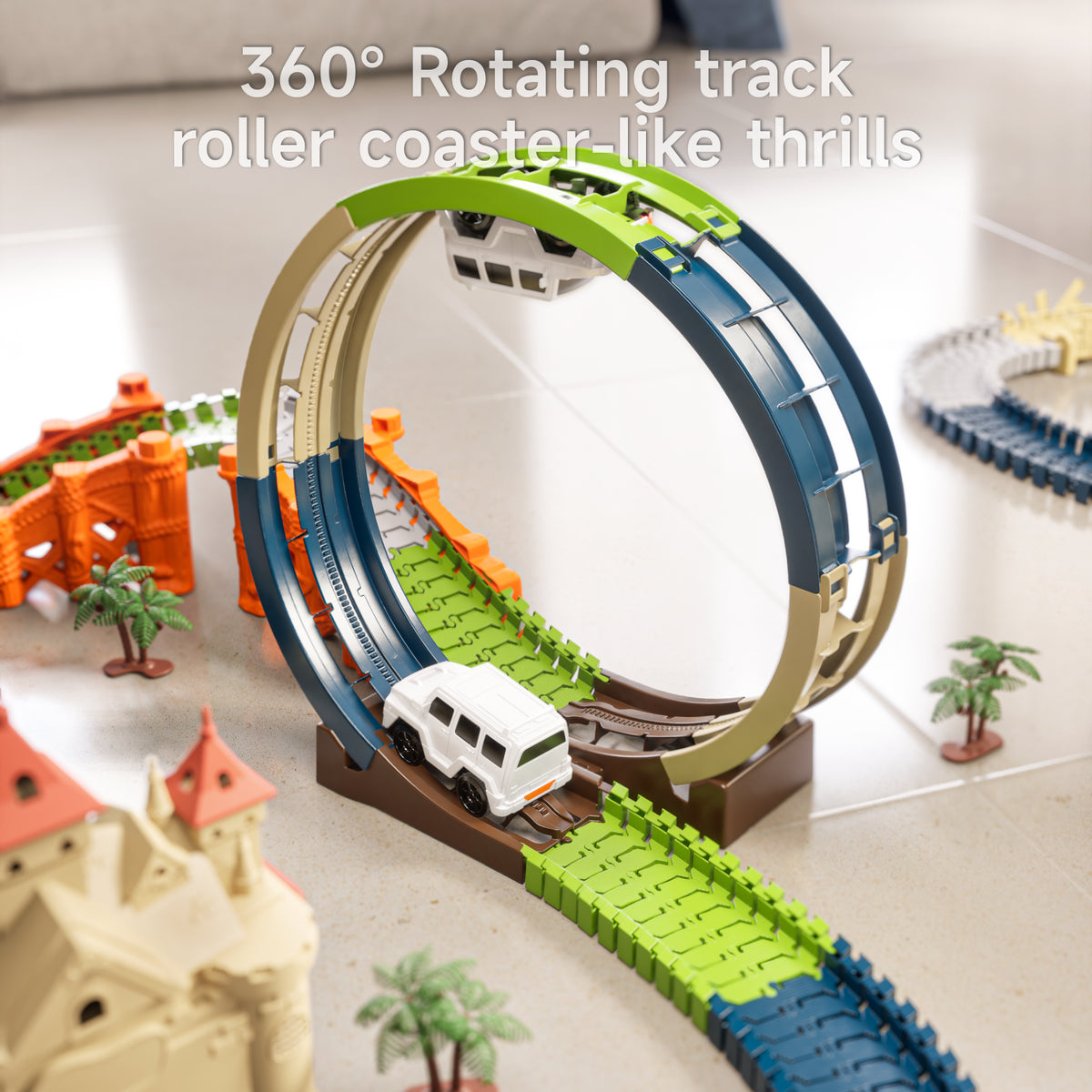 Mini Racetrack Toy Race Track Adventure Racetrack Educational Toy Set - Tumama Kids