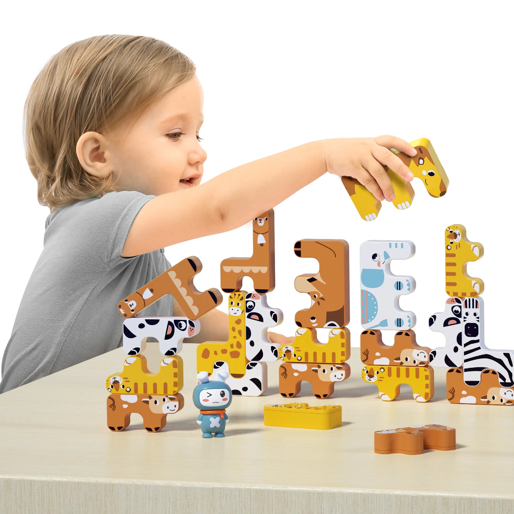 Forest Animals Montessori Stacking Toy