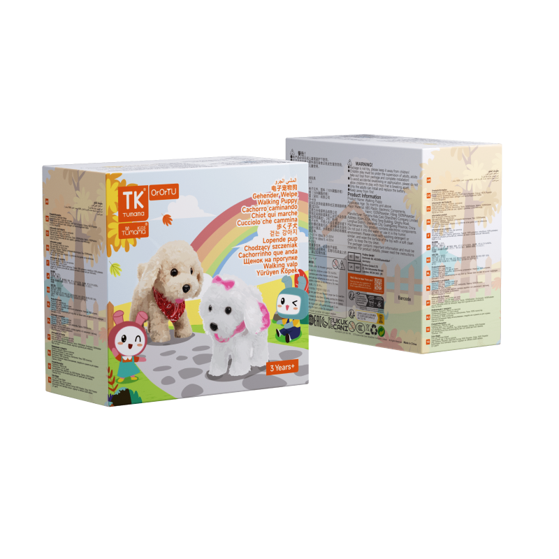 <tc>Cane Giocattolo Realistico che Cammina, Abbaia, Canta e Scodinzola</tc>