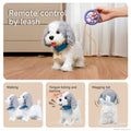 Cão de brinquedo realista interativo que caminha e late