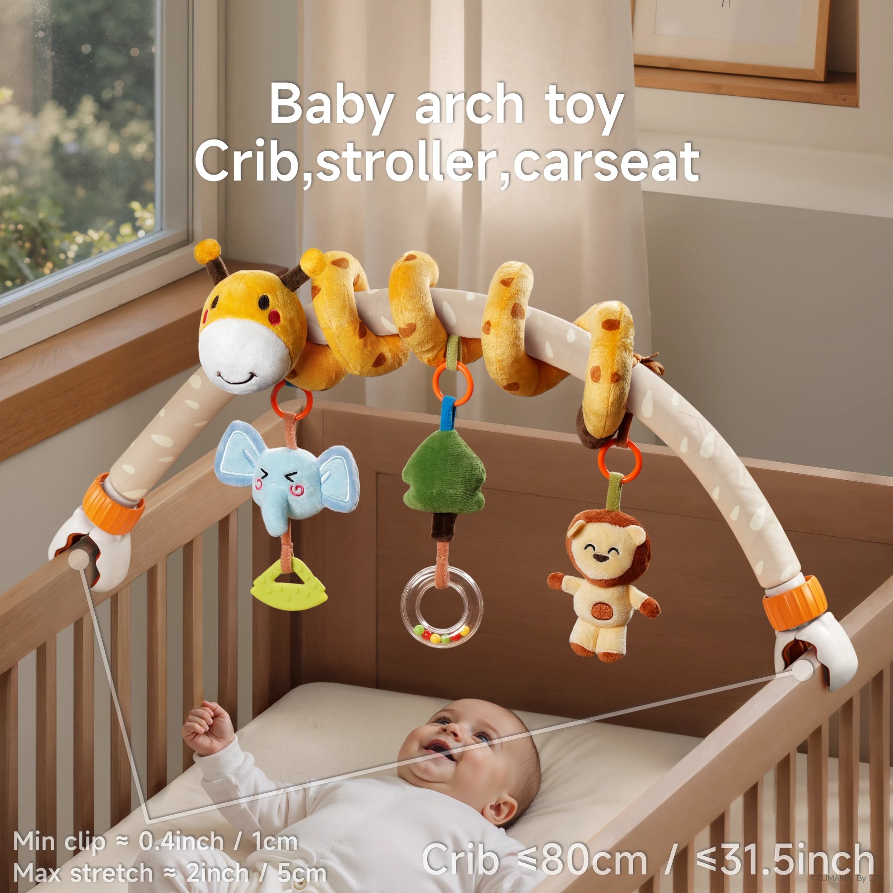 baby stroller arch toy Baby Stroller Arch & Spiral Stroller Toy Set