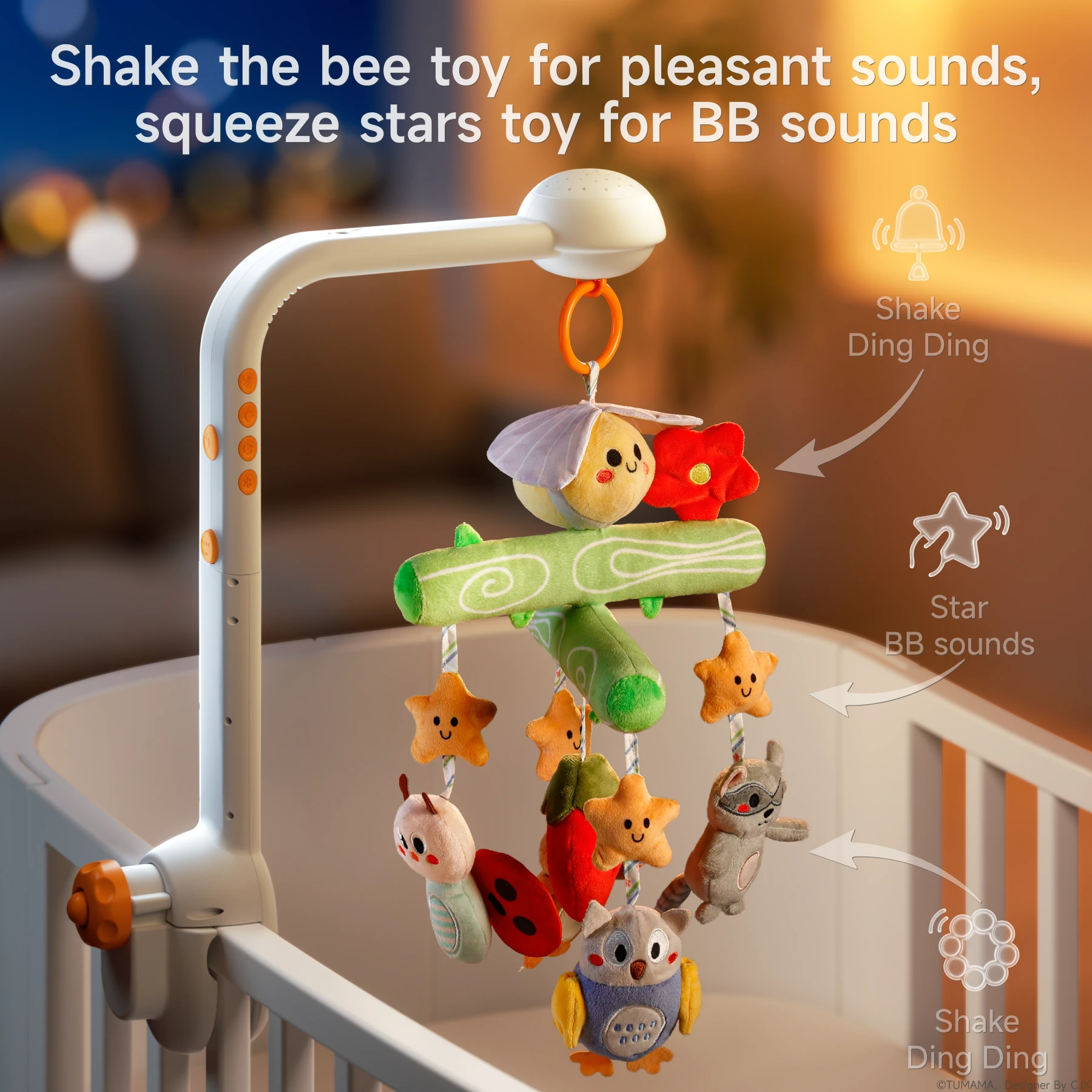 Baby Mobile for Crib With Lights and Music - Tumama Kids