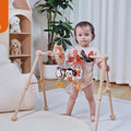 Video shows baby playing with Cute Fox Spiral Car Seat Toy