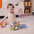 لعبة Baby Montessori Tissue Tissue مع الأنسجة القماشية والمرآة