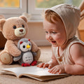 Teddy Bear Stuffed Animal with Voice Recording and Nursery Rhymes