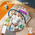 Interactive baby play gym with Bluetooth piano