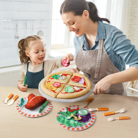 Pizza toy for creative and role-playing fun